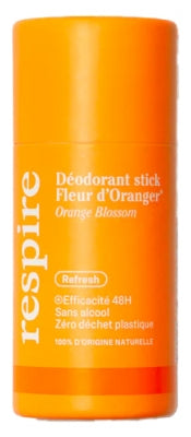 Respire Deodorant Stick Orange Blossom Format Carton Bio 50 G