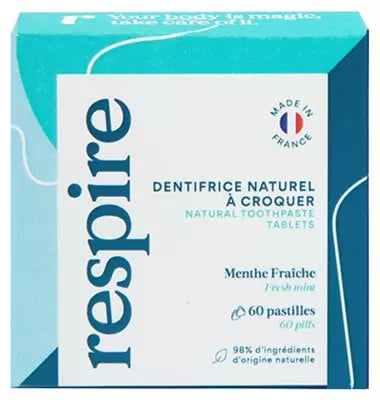 Respire Fresh Mint Toothpaste 60 Lozenges