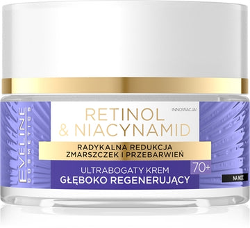 Eveline Cosmetics Retinol & Niacynamid Deep Regeneration Night Cream 70+