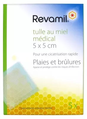 Revamil Medical Honey Tulle 5 Sterile Units Plasters