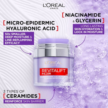 L’Oréal Paris Revitalift Filler Pressed Cream Light Cream With Hyaluronic Acid 