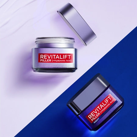 L’Oréal Paris Revitalift Filler Re-Plumping Night Cream With Anti-Ageing Effect