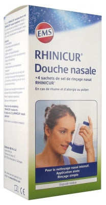 Rhinicur Nasal Shower + Nasal Rinse Salt 4 Sachets