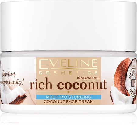 Eveline Cosmetics Rich Coconut Rejuvenating Nourishing Cream With Probiotics