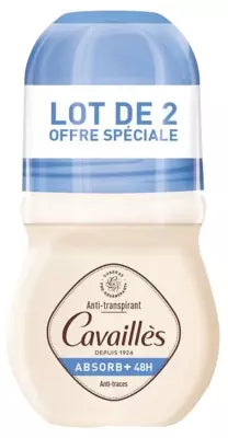 Rogé Cavaillès Absorb+ 48H Anti-Trace Deodorant Roll-On 2 X 50Ml