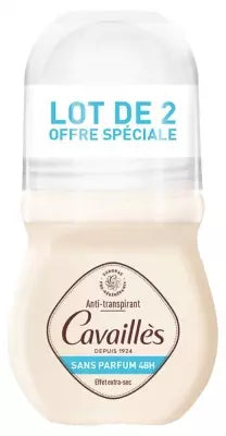 Rogé Cavaillès Absorb+ Deodorant Fragrance-Free 48H 2 X 50Ml