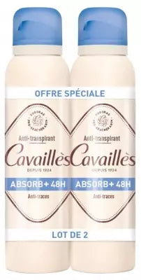 Rogé Cavaillès Absorb+ 48H Deodorant Anti-Marks Spray 2 X 150Ml