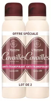 Rogé Cavaillès Absorb+ 48H Men Anti-Perspirant Spray 2 X 150Ml