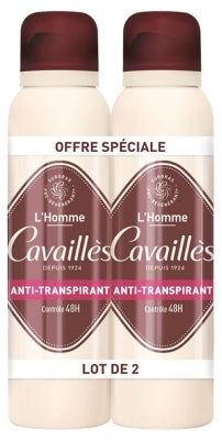 Rogé Cavaillès Absorb+ 48H Men Anti-Perspirant Spray 2 X 150Ml