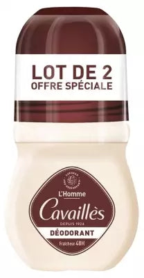 Rogé Cavaillès Dermato Men Deodorant 48H Roll-On 2 X 50Ml