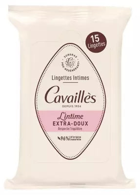 Rogé Cavaillès Extra-Mild Intimate Wipes 15 Wipes