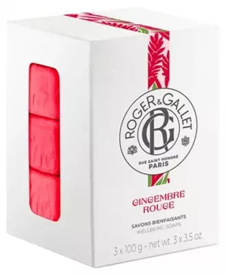 Roger & Gallet Gingembre Rouge Soothing Soaps 3 X 100G