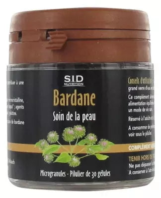 S.I.D Nutrition Skin Care Burdock 30 Capsules