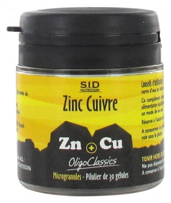 S.I.D Nutrition Oligoclassics Zinc Copper 30 Capsules