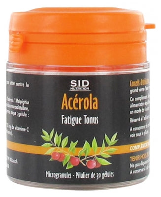 S.I.D Nutrition Fatigue Tonicity Acerola 30 Capsules