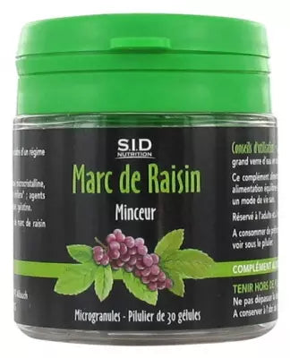 S.I.D Nutrition Slimness Grape Marc 30 Capsules