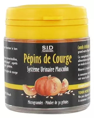 S.I.D Nutrition Men Urinary System Squash Seeds 30 Capsules