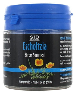 S.I.D Nutrition Stress Sleep Escholtzia 30 Capsules