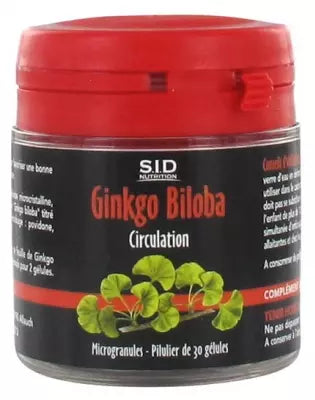 S.I.D Nutrition Blood Circulation Ginkgo Biloba 30 Capsules