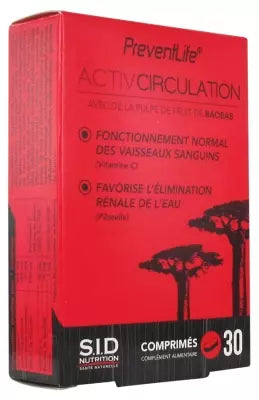 S.I.D Nutrition Preventlife Activcirculation 30 Tablets