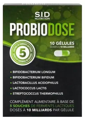 S.I.D Nutrition Probiodose 10 Capsules