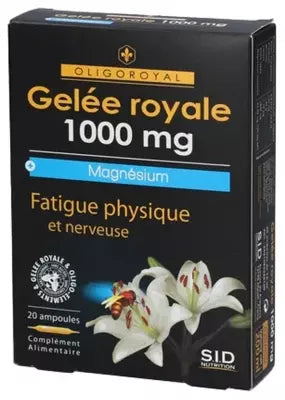 S.I.D Nutrition Oligoroyal Royal Jelly 1000Mg + Magnesium 20 Phials