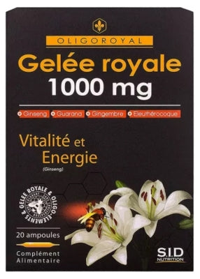 S.I.D Nutrition Oligoroyal Royal Jelly 1000 Mg Vitality And Energy 20 Phials