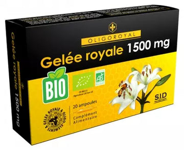 S.I.D Nutrition Oligoroyal Royal Jelly 1500 Mg Organic 20 Vials