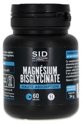 S.I.D Nutrition Magnesium Bisglycinate 60 Capsules
