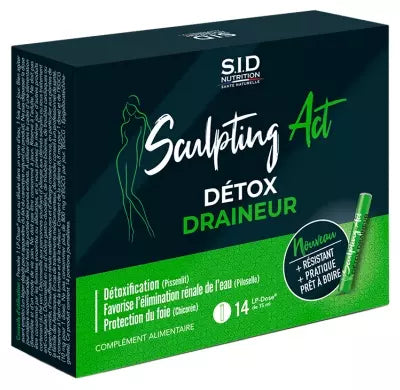 S.I.D Nutrition Sculpting Act Detox Draineur 14 Lp-Doses