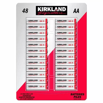 Kirkland Signature Alkaline Aa Batteries, 48-Count