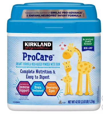 Kirkland Signature Procare With Dual Hmo'S, Non-Gmo Infant Formula 42 Oz, 2-Pack