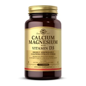 Calcium Magnesium with Vitamin D3 Tablets 150 Tabs By Solgar