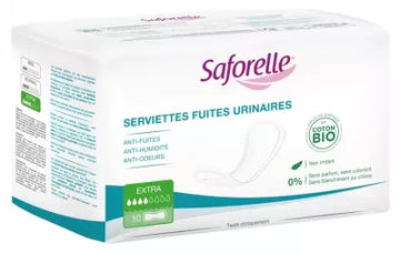 Saforelle 10 Napkins Urinary Leaks Extra