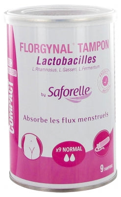 Saforelle Florgynal Compact Applicator Tampon 9 Normal