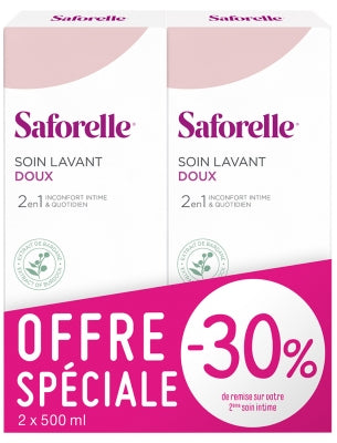 Saforelle Gentle Cleansing Care 2 X 500Ml