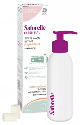 Saforelle Moisturizing Intimate Cleansing Kit To Be Reconstituted With 1 Bottle + 2 Sticks