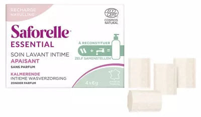 Saforelle Soin Lavant Intime Apaisant Kit À Reconstituer Recharge 4 Sticks