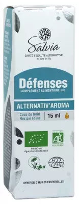 Salvia Nutrition Alternativ'Aroma Défenses Bio 15 Ml
