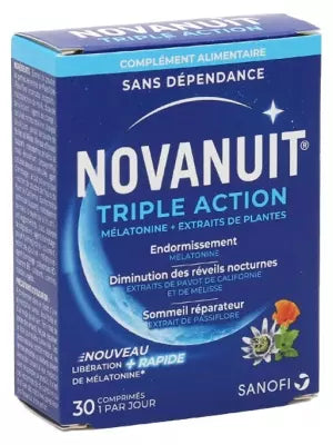 Sanofi Novanuit Triple Action 30 Tablets