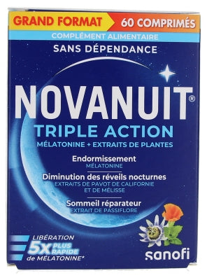 Sanofi Novanuit Triple Action 60 Tablets