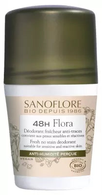 Sanoflore 48H Flora Roll-On Organic 50Ml