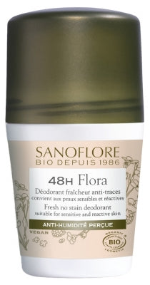 Sanoflore 48H Flora Roll-On Organic 50Ml