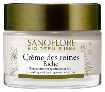 Sanoflore Crème Des Reines Riche Nourishing Radiance Regeneration Cream Organic 50Ml