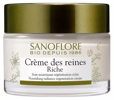 Sanoflore Crème Des Reines Riche Nourishing Radiance Regeneration Cream Organic 50Ml