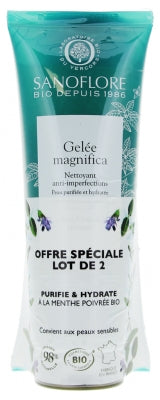 Sanoflore Magnifica Anti-Blemish Cleansing Jelly Organic 2 X 120 Ml