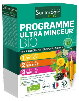 Santarome Bio Organic Ultra Slimming Program 30 Phials