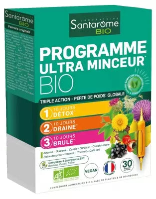 Santarome Bio Organic Ultra Slimming Program 30 Phials