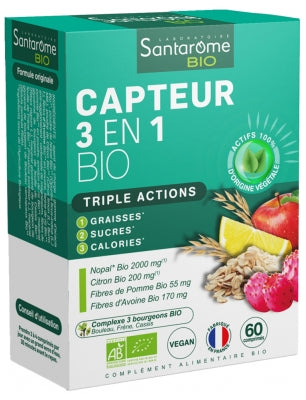 Santarome Capteur 3En1 Organic 60 Tablets