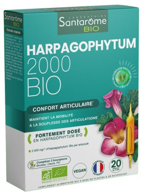 Santarome Organic Harpagophytum 2000 20 Phials